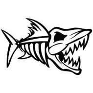 Fish Bone Cartoon Clipart - Free to use Clip Art Resource