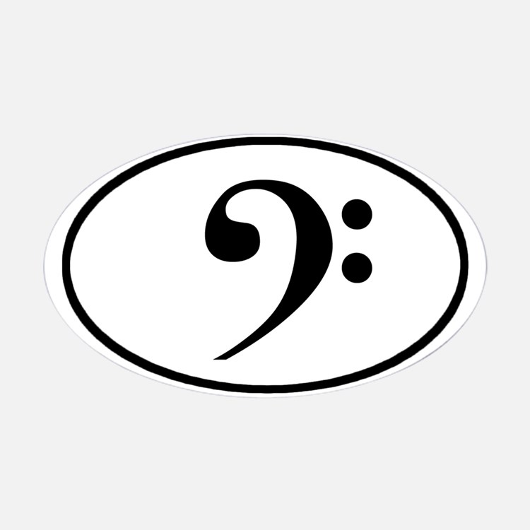 Bass Clef Bumper Stickers | Car Stickers, Decals, & More