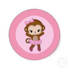 Its a girl monkey twin girls clipart