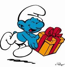 Vanity Smurf Clipart