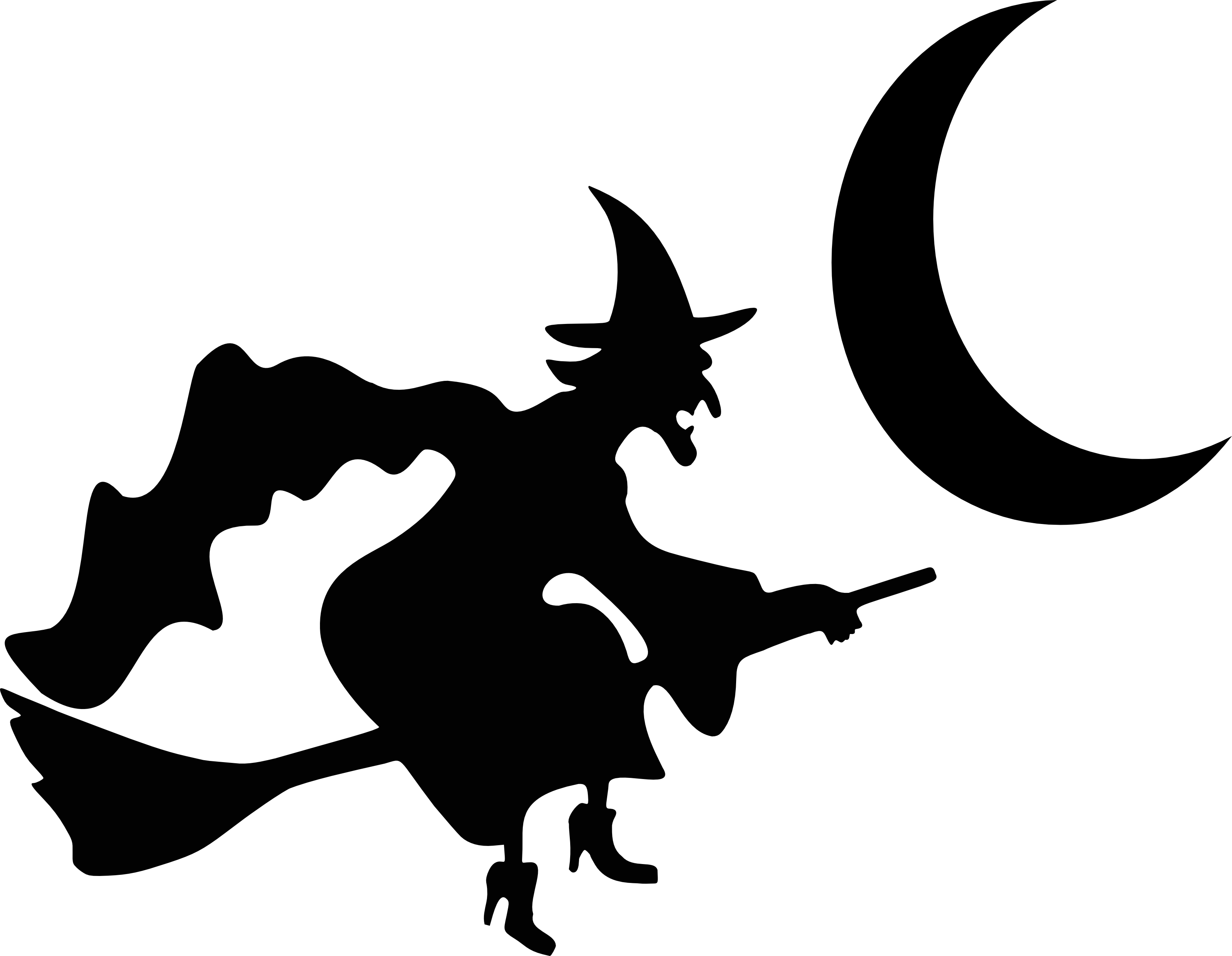 Witch clipart silhouette