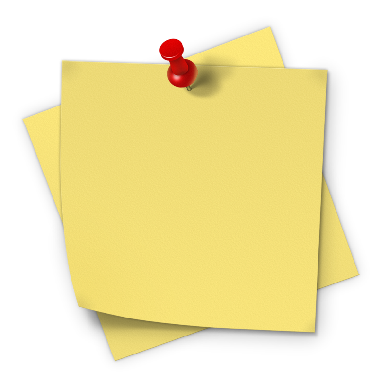 Yellow sticky clipart