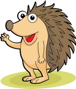 Cartoon hedgehog clipart