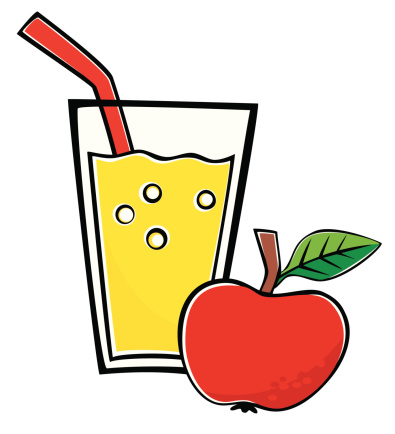 Clipart apple juice