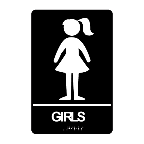 Girls Bathroom Sign Clipart