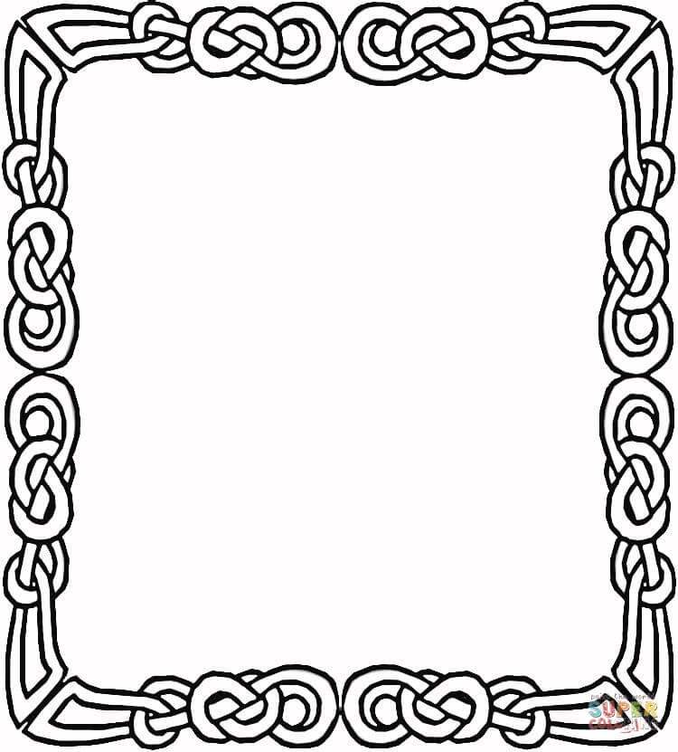 Celtic Frame coloring page | Free Printable Coloring Pages