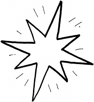 Shooting Star Coloring Page