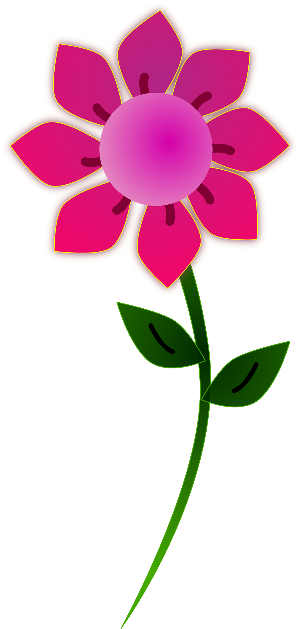 Pink clipart flowers