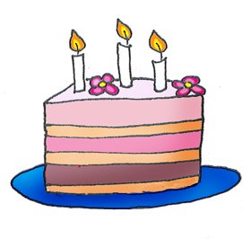 3 year old birthday cake clipart free