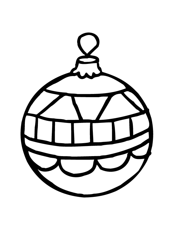 Christmas Ornaments coloring page Archives - Coloring For Kids