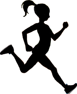 Clipart runner girl