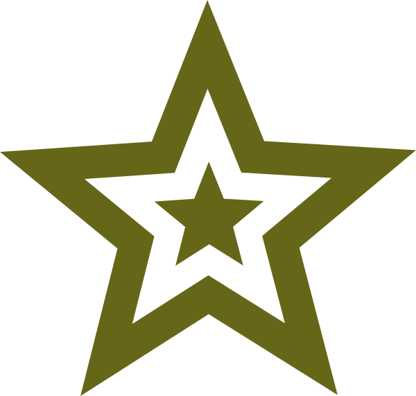 Army Star Clipart