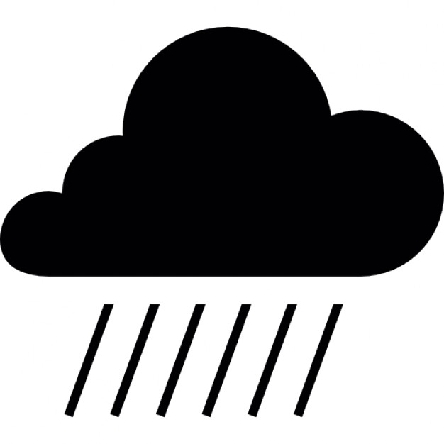 Black cloud with rain Icons | Free Download