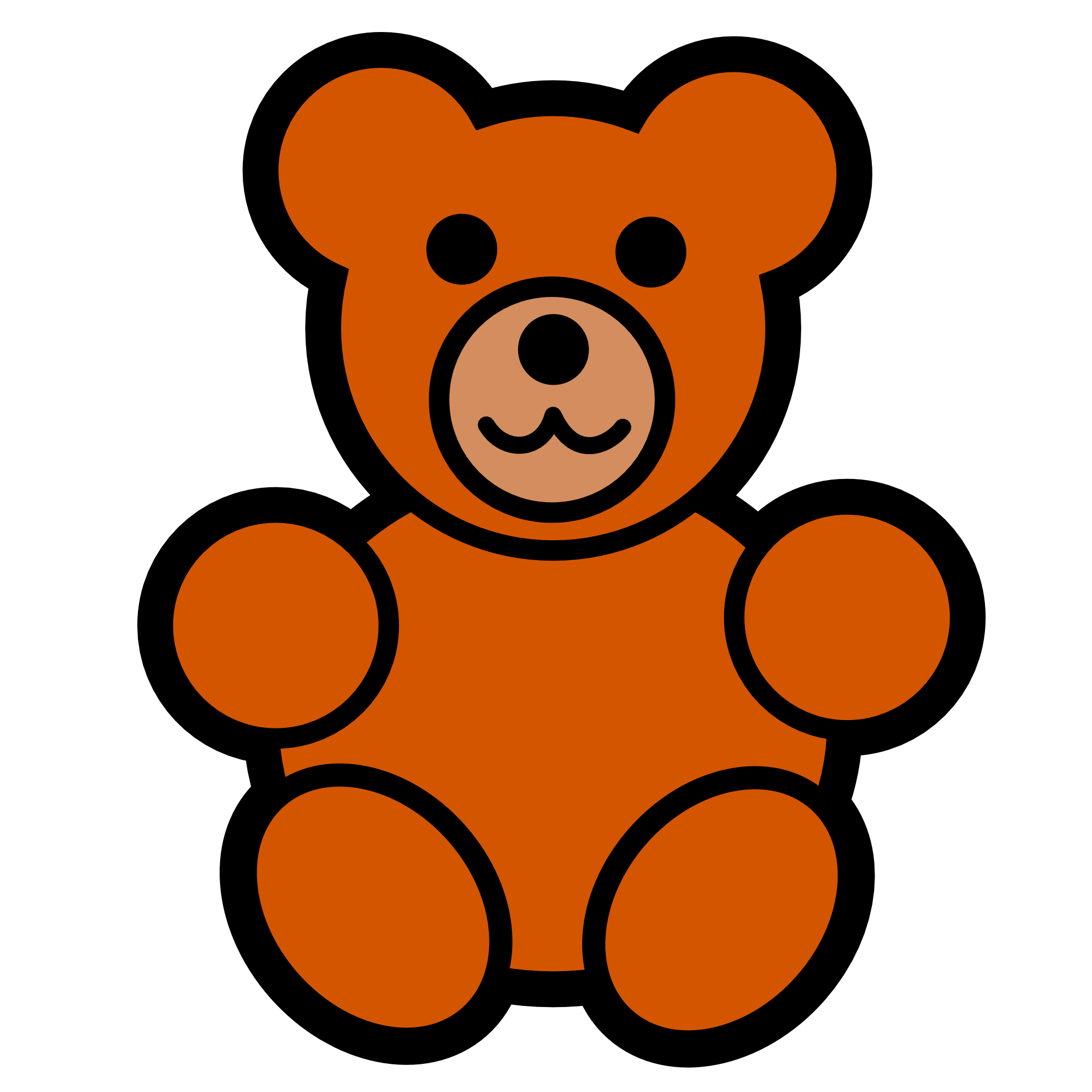 Teddy Bear Head Outline | Free Download Clip Art | Free Clip Art ...