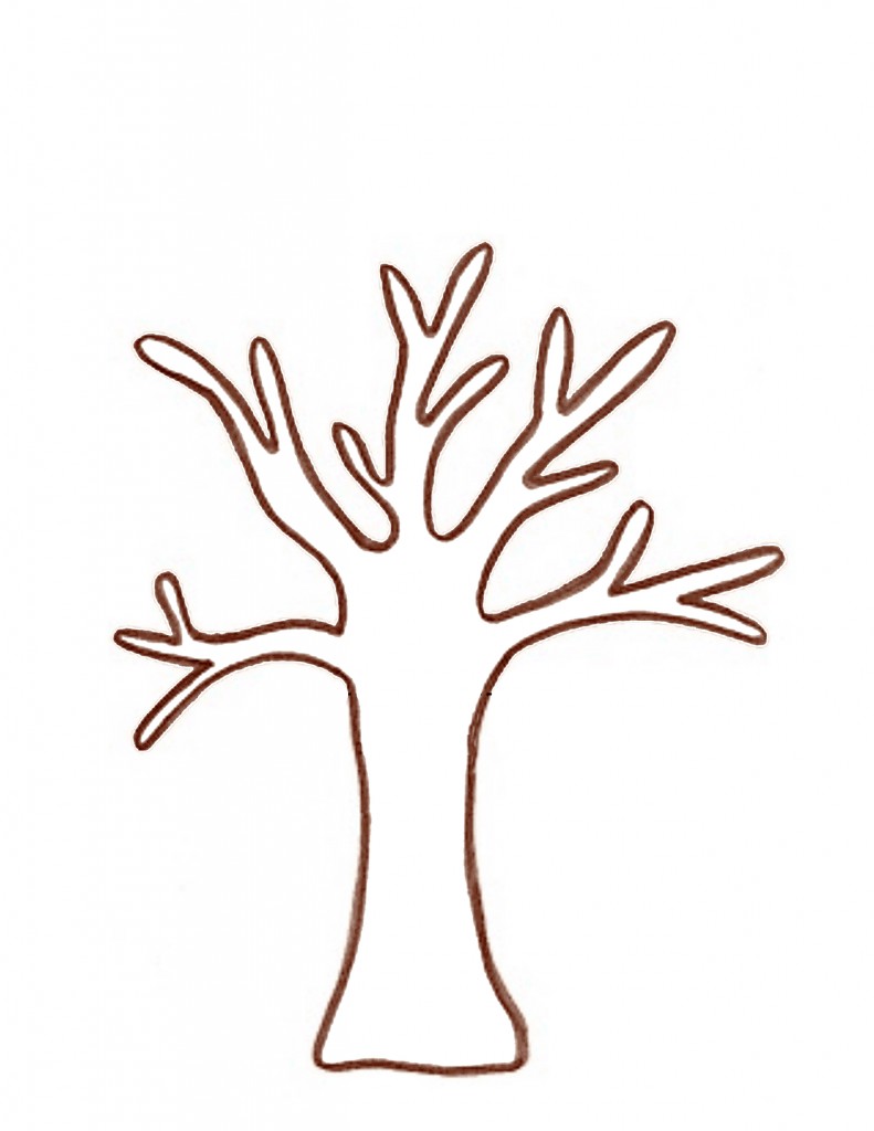 tree outline template