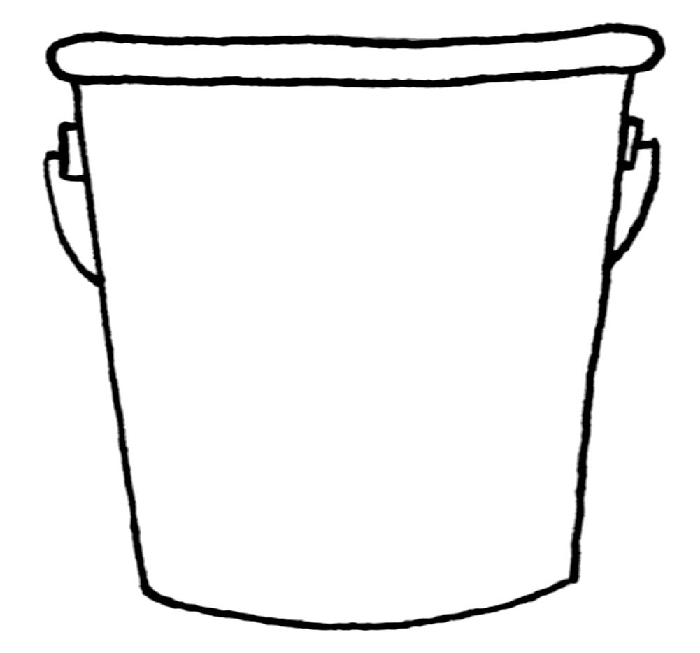 Bucket Templates Clipart