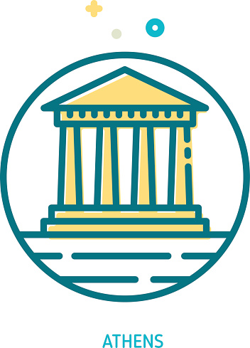 Trendy Vector Line Parthenon Icon premium clipart - ClipartLogo.com