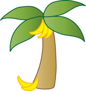 Tree Clipart Image - Banana Tree