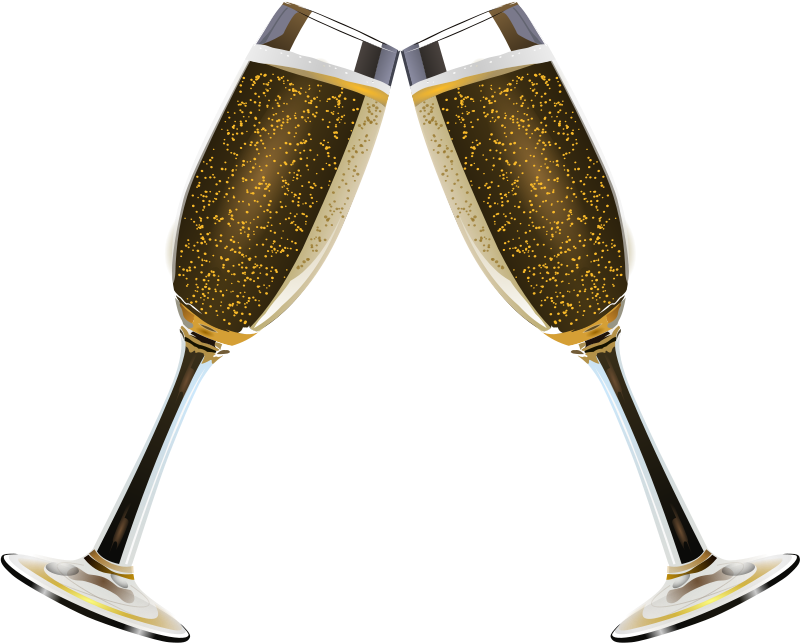 Clipart - Champagne Glass Remix 3