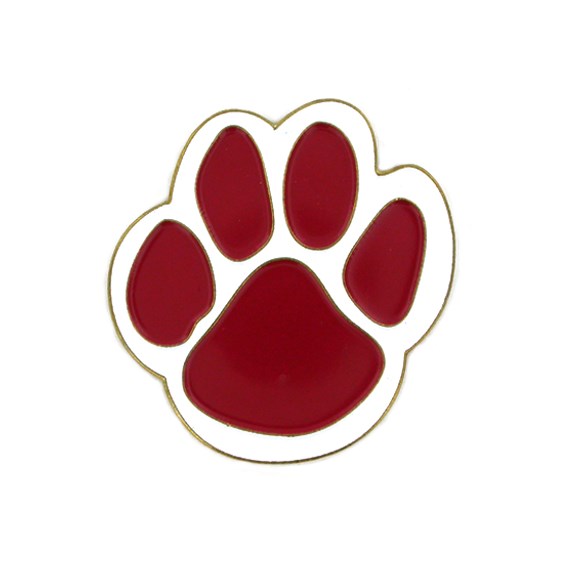 Mascot Pins | Maroon Paw Pin | PinMart | PinMart