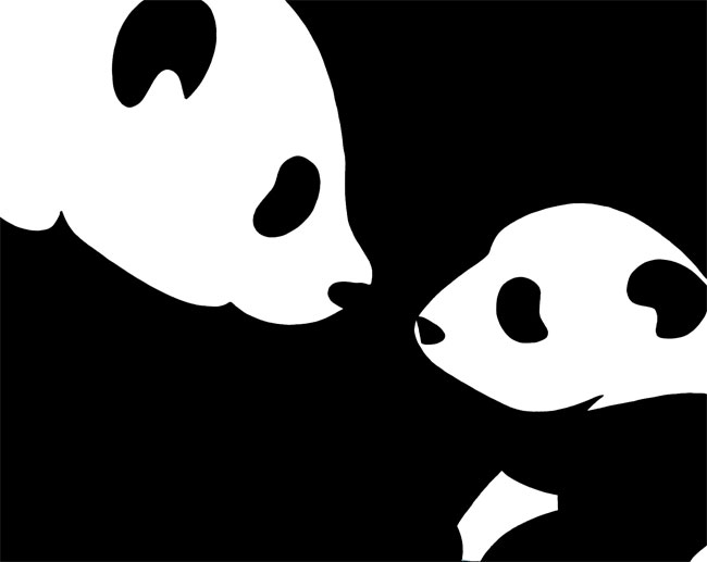 Panda Stencil - ClipArt Best