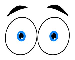 Clipart looking eyes