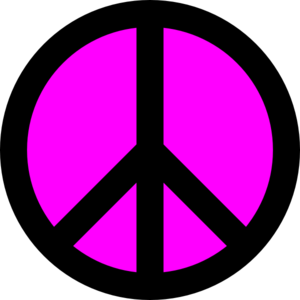 Peace sign vector clip art - Clipartix