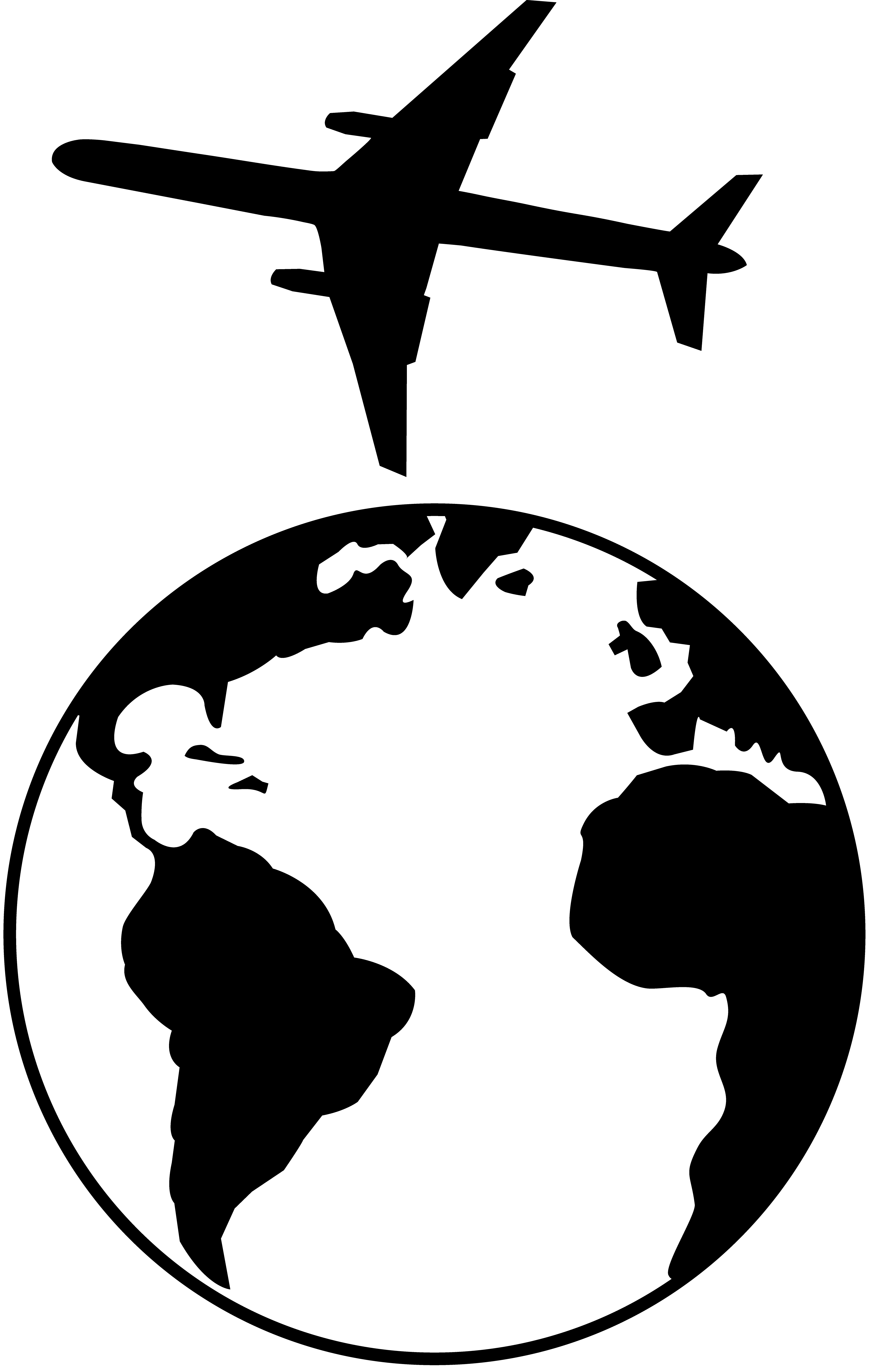 Globe Clipart Black And White - Free Clipart Images