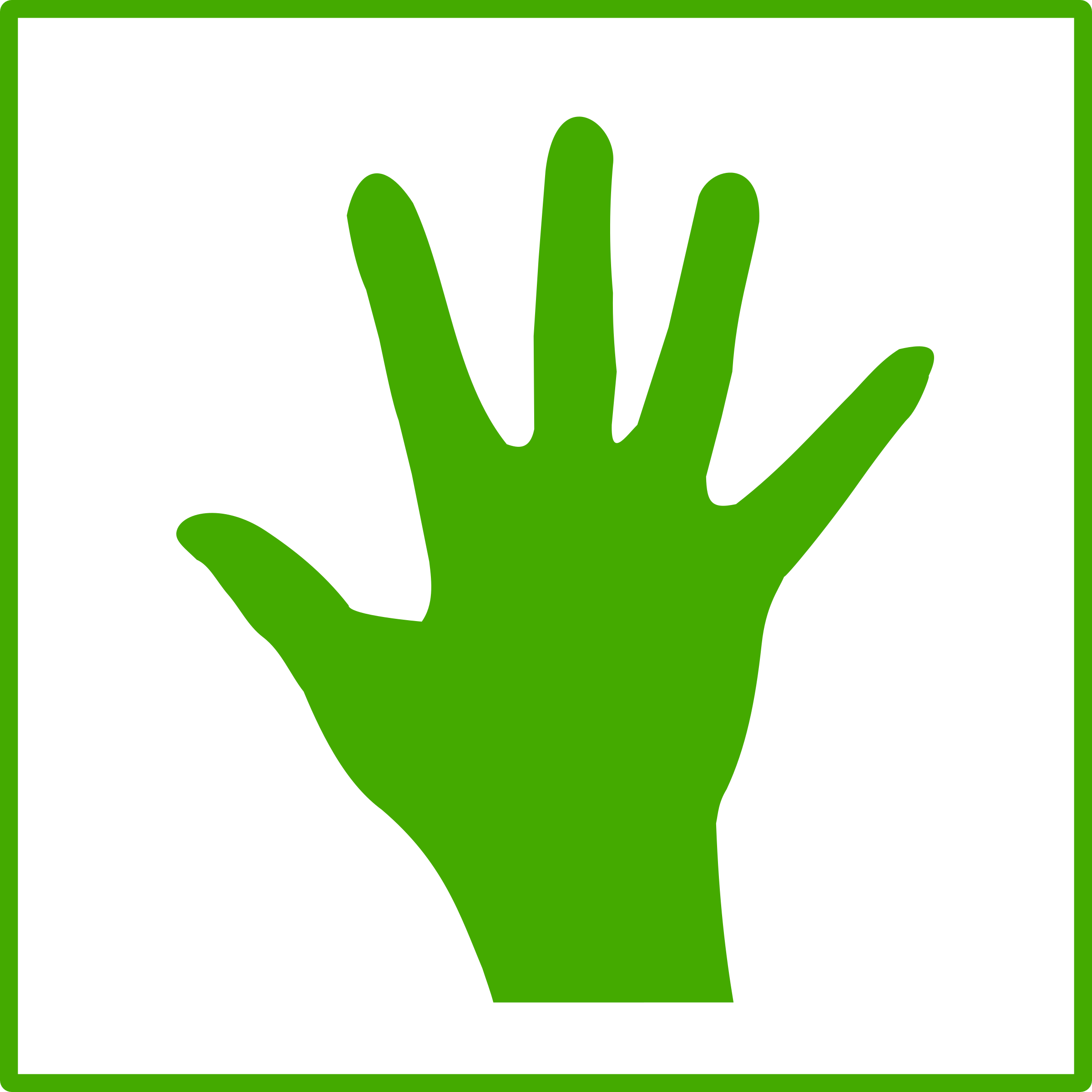 Clipart - eco green hand icon