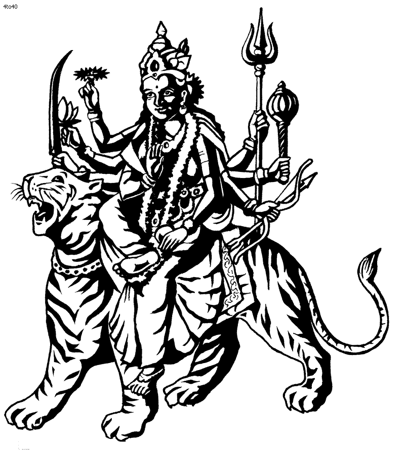 Durga Maa Clip Art - ClipArt Best