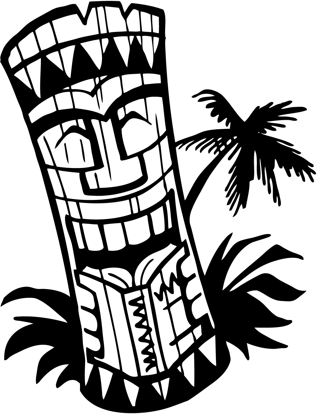 Free to share tiki torch clipart | ClipartMonk - Free Clip Art Images