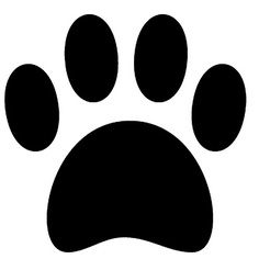 Wolf Paw Print Outline - ClipArt Best