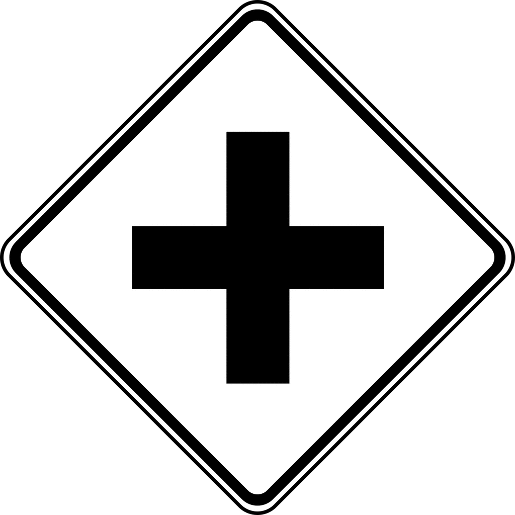 Black And White Traffic Signs