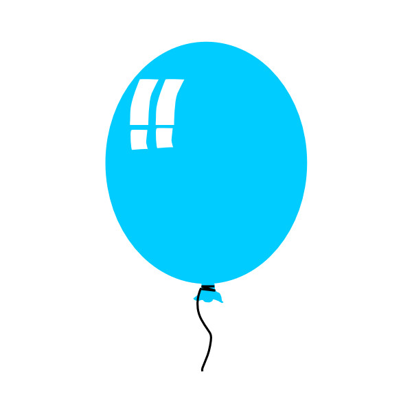 Blue Balloon Clipart - Free Clipart Images