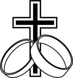 Christian wedding symbols clip art