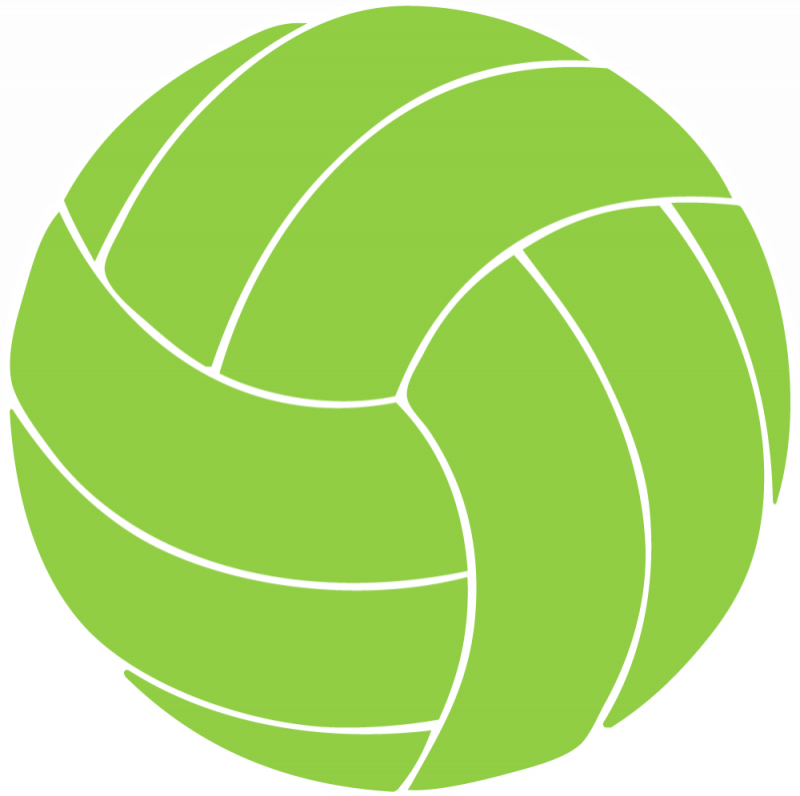 Green Volleyball Clipart