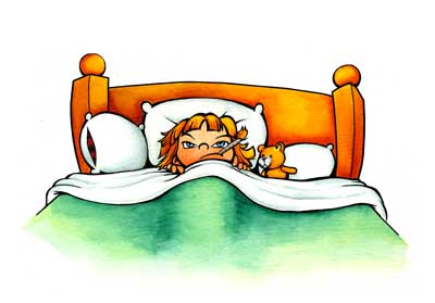 Sick Cartoon Girl | Free Download Clip Art | Free Clip Art | on ...