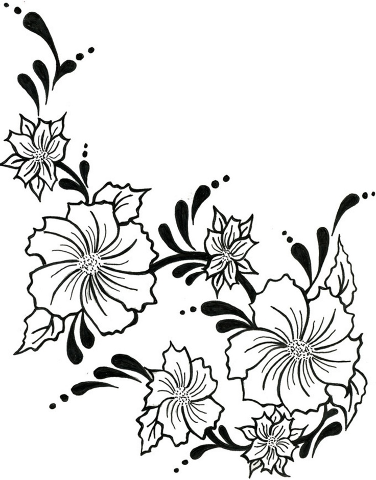 Flowering Vines Drawing - ClipArt Best