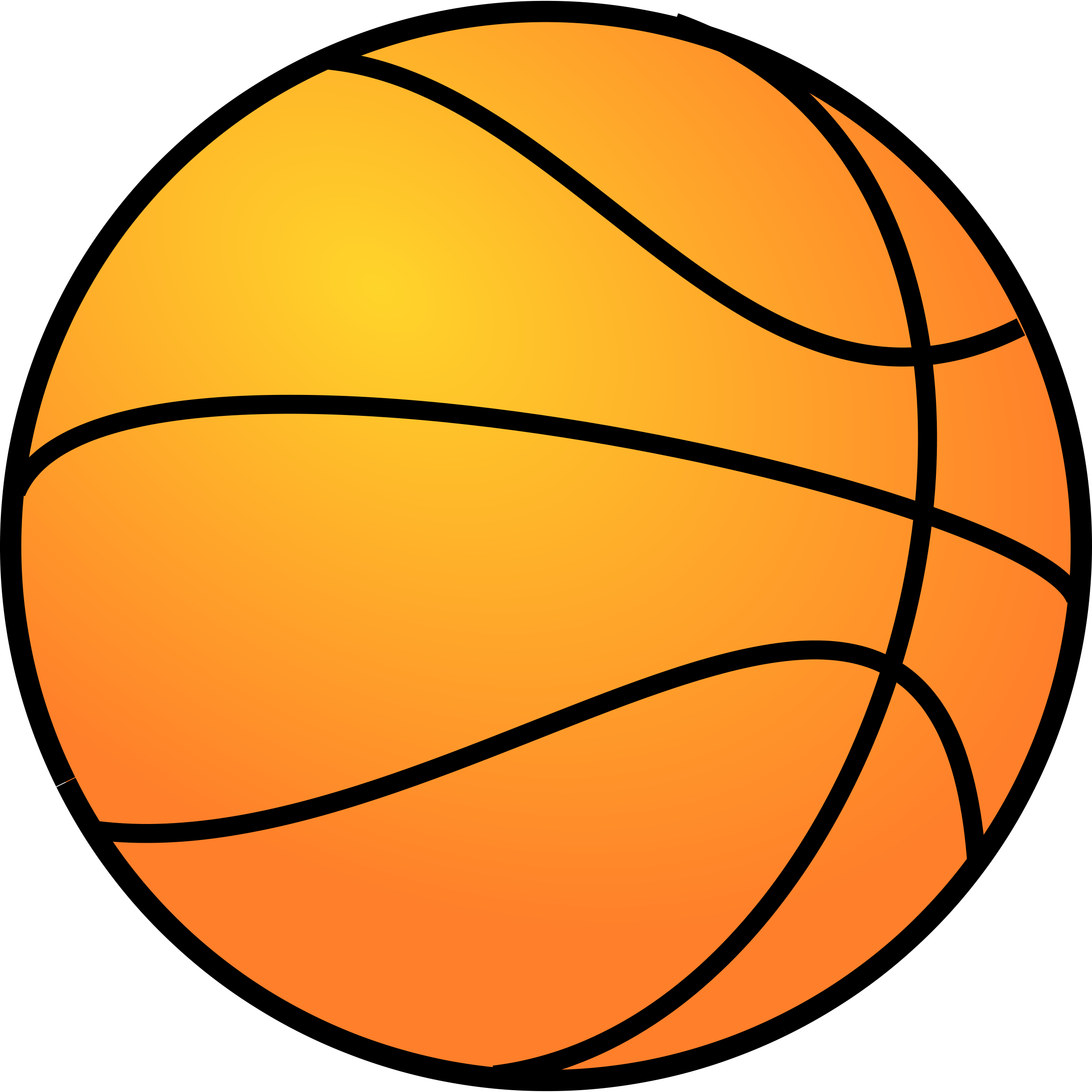 Basketball ball clipart