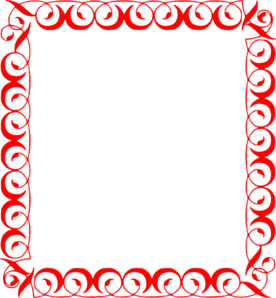 red elegant borders