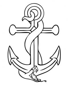 How to Draw an Anchor, Step by Step, Tattoos, Pop Culture, FREE ...