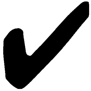 Simple Black Tick Symbol - ClipArt Best