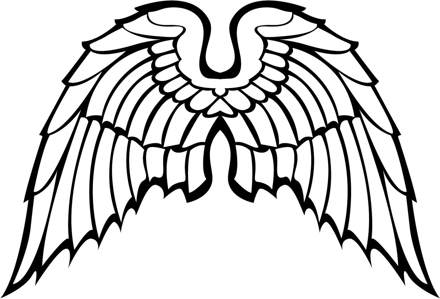 Angel Wing Vector Clipart - Free to use Clip Art Resource