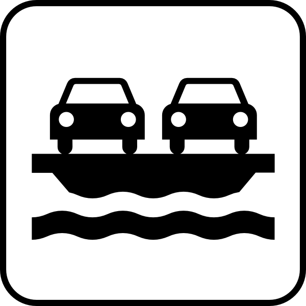 Car Ferry clip art Free Vector