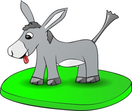 Kicking Donkey Clipart