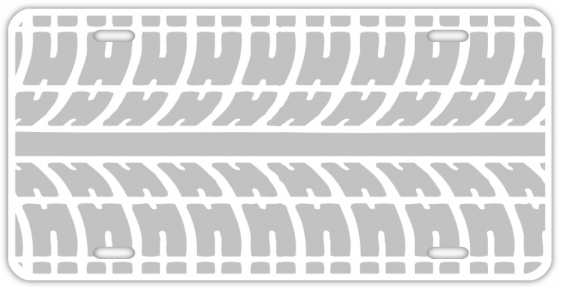 Custom Tire Tread Pattern License Plates - Create Your Own ...