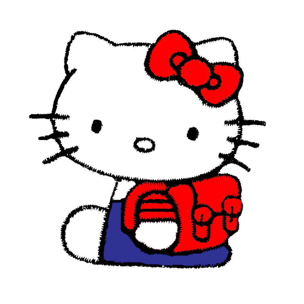 Stampa disegno di Hello Kitty con Zainetto a colori