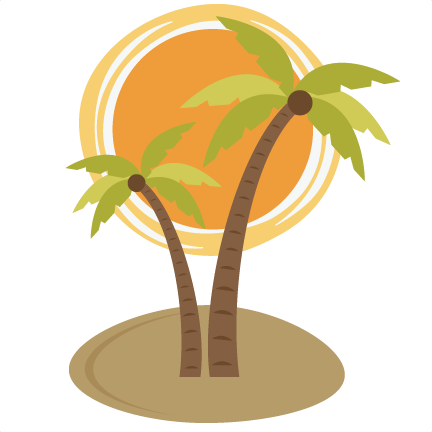 Palm Tree With Sun SVG file for scrapooking cardmaking free svg ...