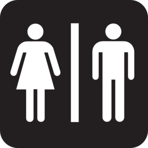 Rest Room Sign clip art - vector clip art online, royalty free ...