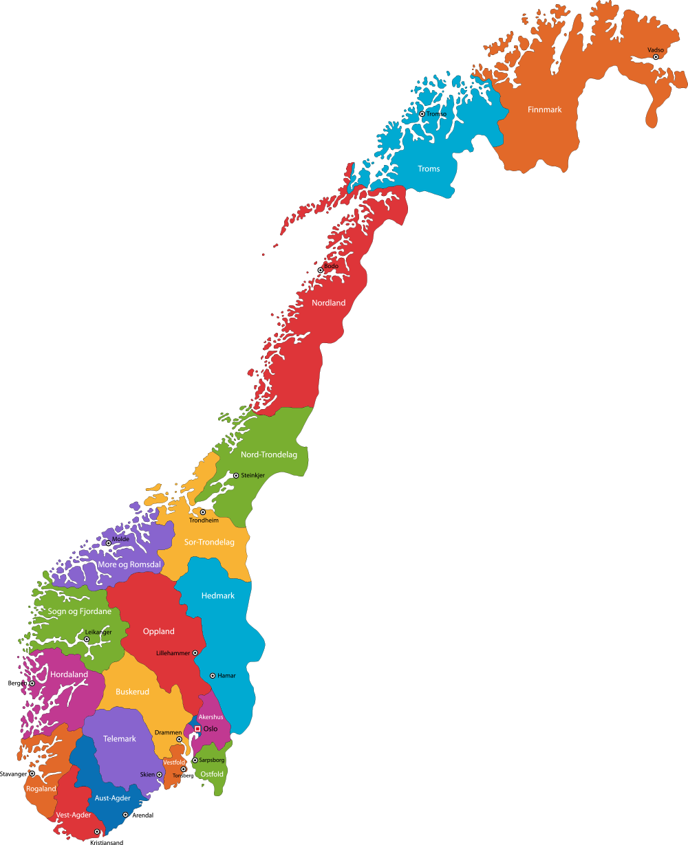Blank Map Of Norway - ClipArt Best